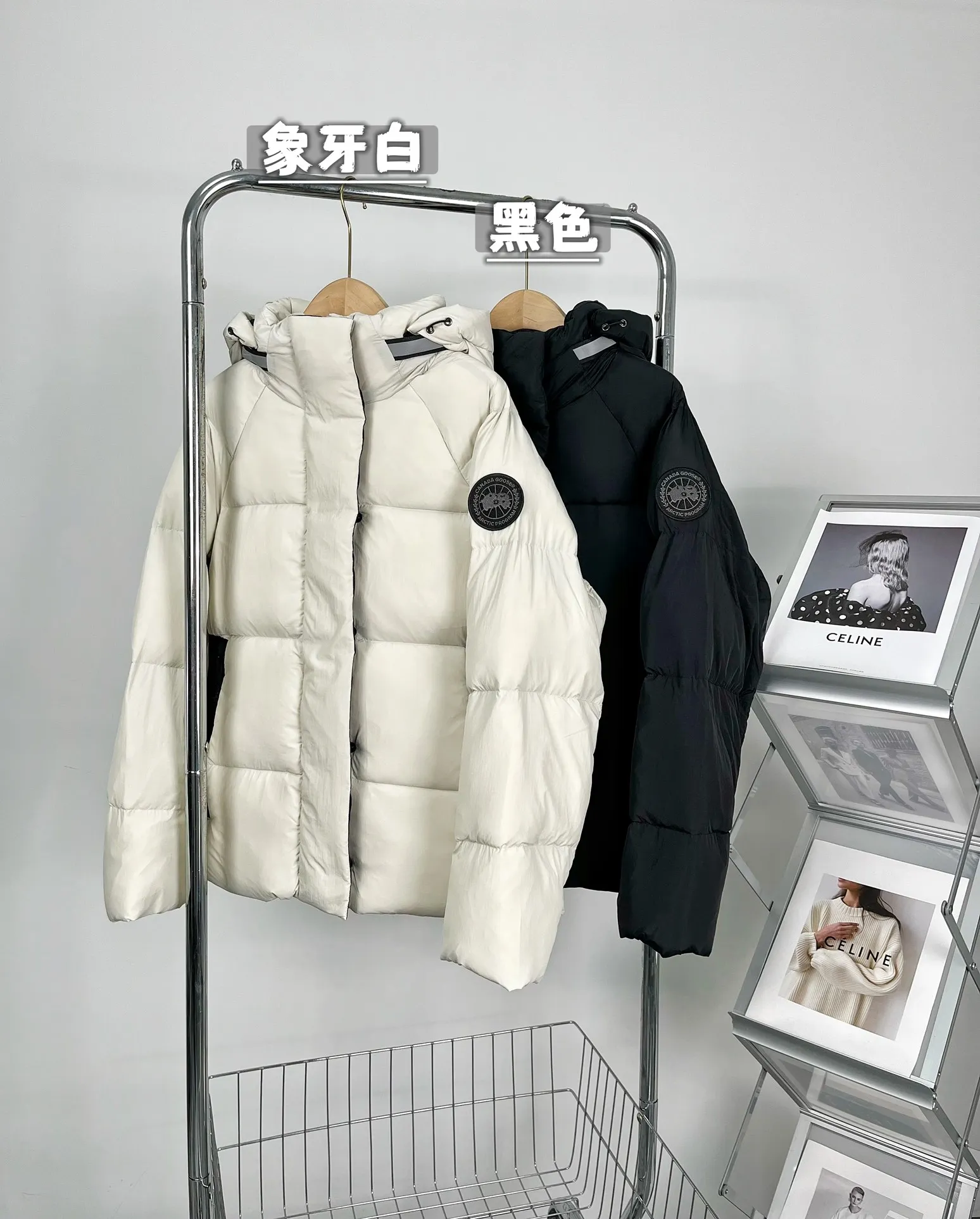 P780 𝐂𝐚𝐧𝐚𝐝𝐚 𝐠𝐨𝐨𝐬𝐞丨Canada Goose Ouyang Nana same style short down jacket Size: S-XXL